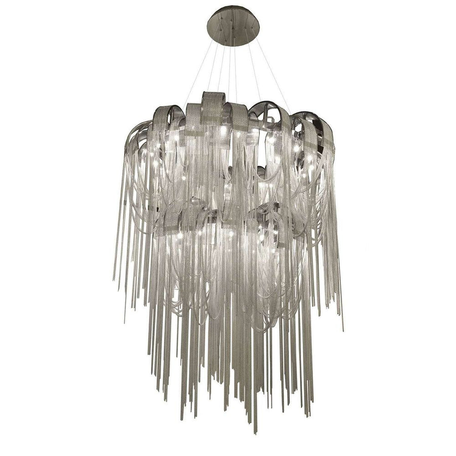 Volver Chain Chandelier-France & Son-LS1162S2CHR-Chandeliers-1-France and Son