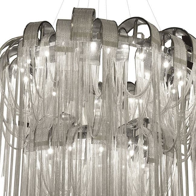 Volver Chain Chandelier-France & Son-LS1162S2CHR-Chandeliers-5-France and Son