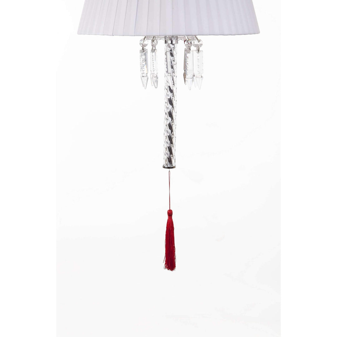 Modern Crystal Torch Pendant Lamp-France & Son-LS1175S1WHT-Pendants-3-France and Son