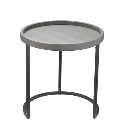 Maddox Side Tables-Jamie Young-JAMIEYO-LS20MADDSTIV-Side TablesIvory Faux Shagreen-10-France and Son