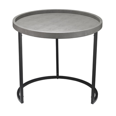 Maddox Side Tables-Jamie Young-JAMIEYO-LS20MADDSTIV-Side TablesIvory Faux Shagreen-11-France and Son