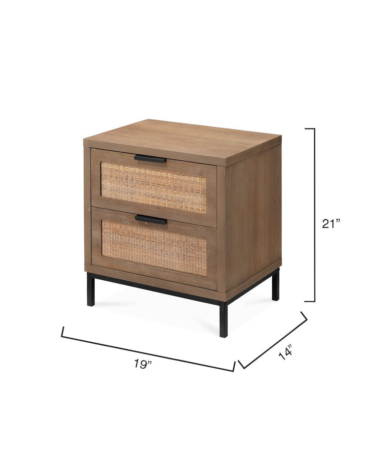 Reed 2 Drawer Side Table-Jamie Young-JAMIEYO-LS20REED2STW-Side Tables-4-France and Son