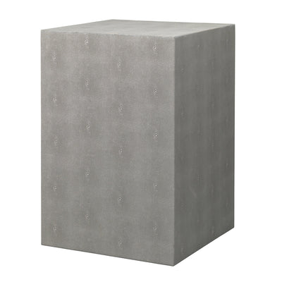 Structure Square Side Table-Jamie Young-JAMIEYO-LS20STRUSQGR-Side TablesGrey Shagreen-1-France and Son