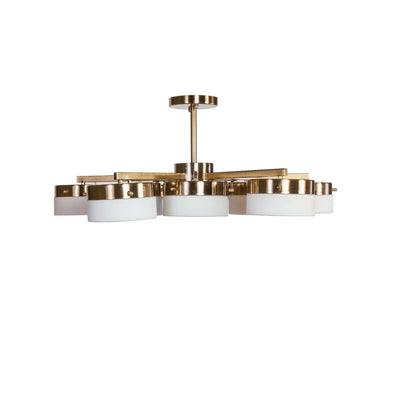Gio Multiplex Ceiling Light - Brass-France & Son-LS629SBRASS-Chandeliers-2-France and Son