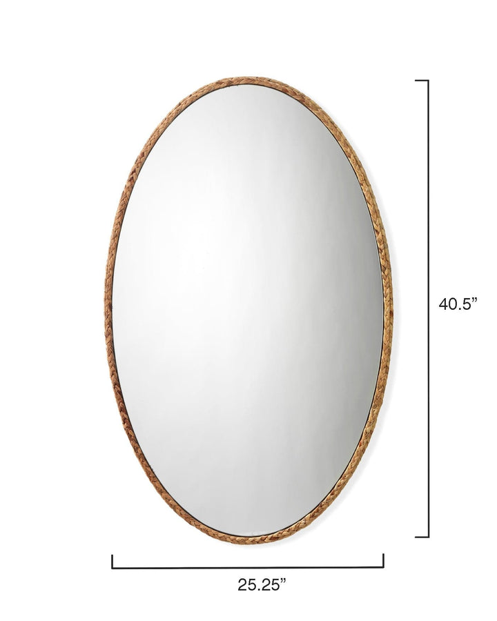 Sparrow Braided Oval Mirror-Jamie Young-JAMIEYO-LS6SPAROVNA-Mirrors-5-France and Son