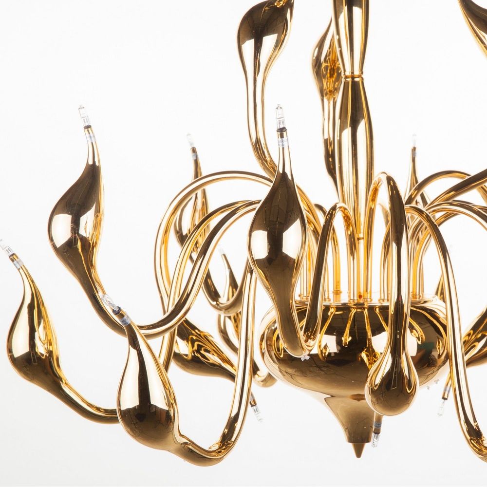 Peadar Chandelier - Gold-France & Son-LS803218G-Chandeliers-2-France and Son