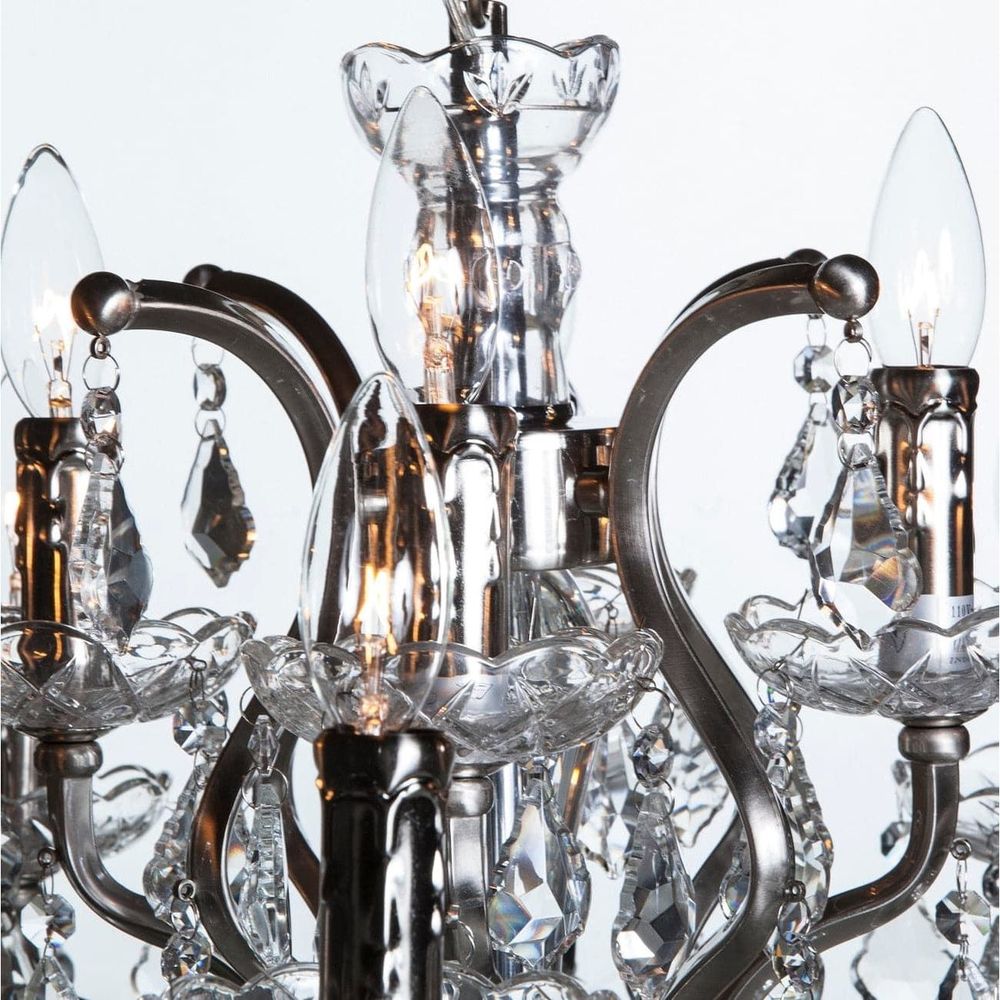 Modern Crystal Caley Chandelier-France & Son-LU1284-Chandeliers-3-France and Son