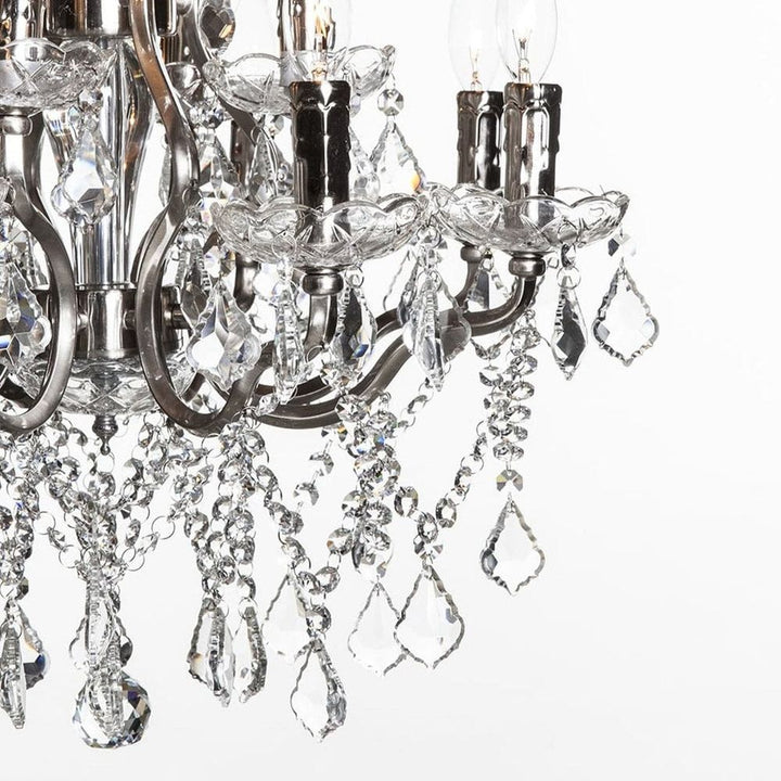 Modern Crystal Caley Chandelier-France & Son-LU1284-Chandeliers-2-France and Son