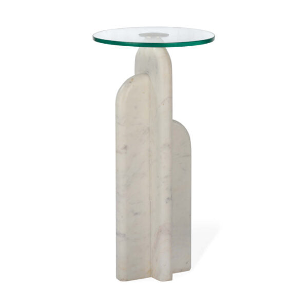 Archway Drink Table-Union Home Furniture-UNION-LVR00591-Coffee TablesWhite-4-France and Son