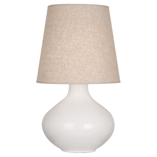 June Table Lamp - Buff Linen Shade-Robert Abbey Fine Lighting-ABBEY-LY991-Table LampsLily-8-France and Son