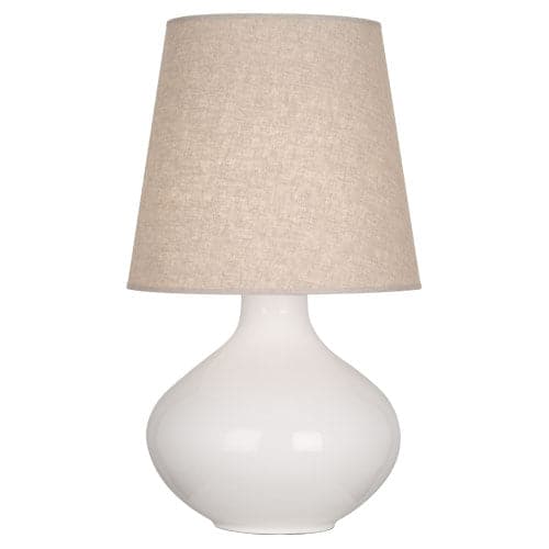June Table Lamp - Buff Linen Shade-Robert Abbey Fine Lighting-ABBEY-LY991-Table LampsLily-8-France and Son