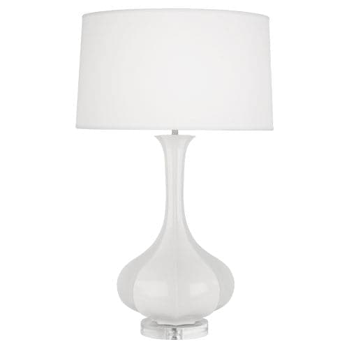 Pike Table Lamp - Lucite Base-Robert Abbey Fine Lighting-ABBEY-LY996-Table LampsLily-14-France and Son