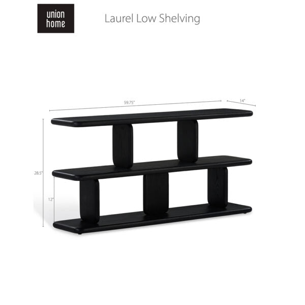 Laurel Low Shelving-Union Home Furniture-UNION-LVR00393-Bookcases & Cabinets-4-France and Son