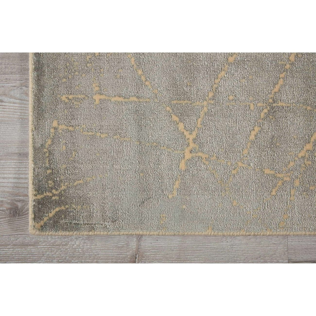 Calvin Klein Home Maya Etched Light Mercury Area Rug-Nourison-NOURI-099446190611-Rugs2'3" x 8'-4-France and Son