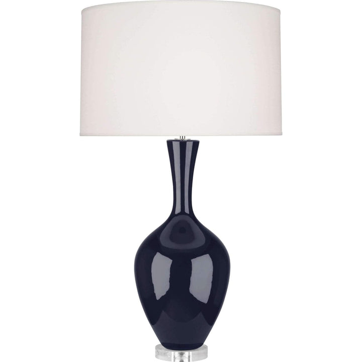Audrey Table Lamp-Robert Abbey Fine Lighting-ABBEY-MB980-Table LampsMidnight-17-France and Son