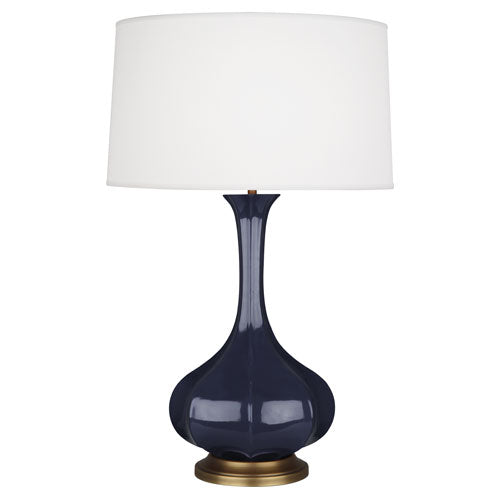 Pike Table Lamp - Aged Brass Base-Robert Abbey Fine Lighting-ABBEY-MB994-Table LampsMidnight-14-France and Son