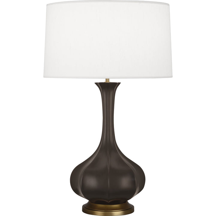 Pike Table Lamp - Aged Brass Base-Robert Abbey Fine Lighting-ABBEY-MCF94-Table LampsMatte Coffee-15-France and Son