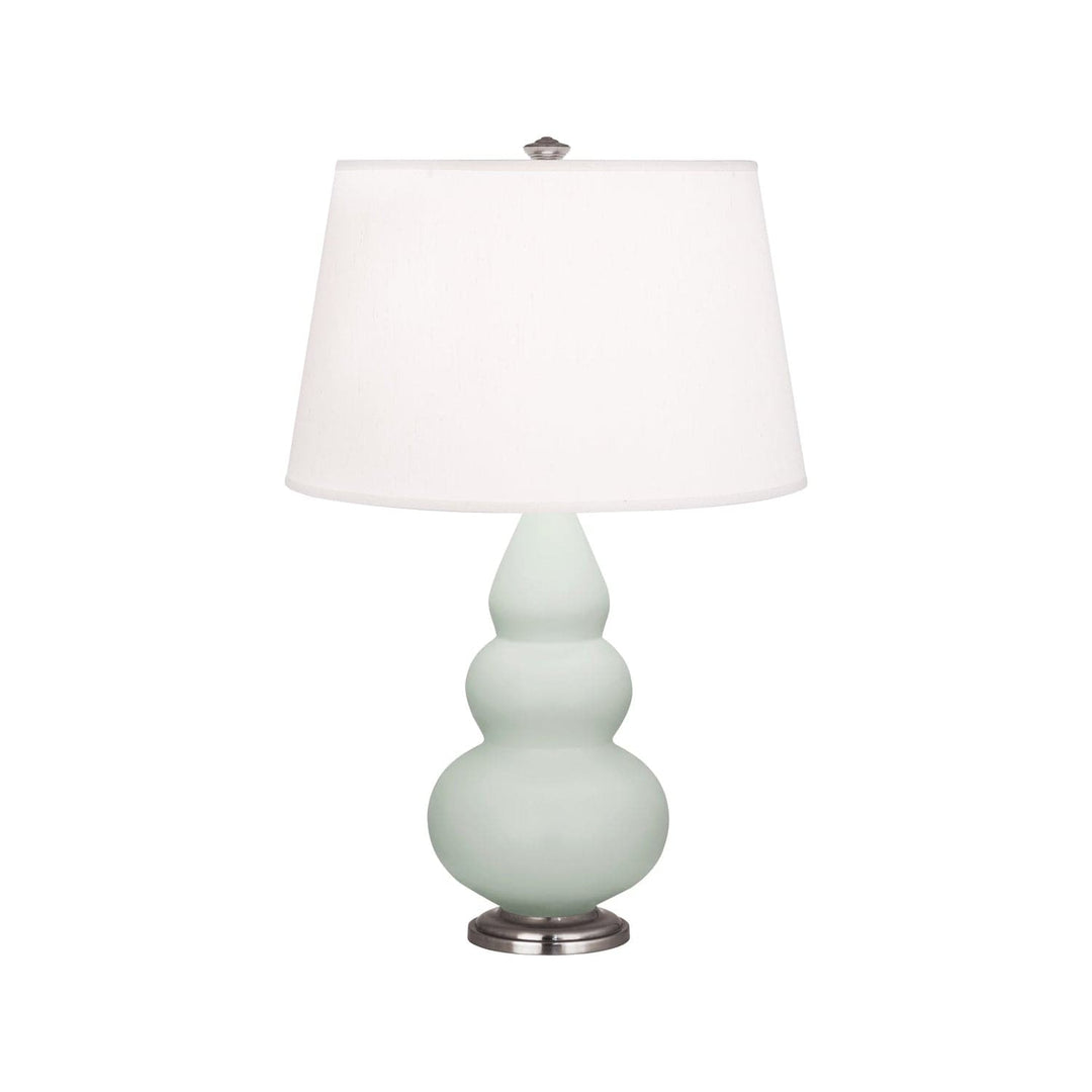 Small Short Gourd Accent Lamp - Antique Silver 24.375"H-Robert Abbey Fine Lighting-ABBEY-MCL32-Table LampsMatte Celadon-31-France and Son