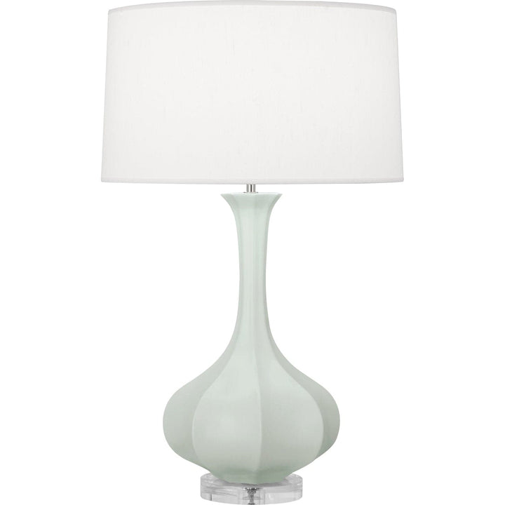 Pike Table Lamp - Lucite Base-Robert Abbey Fine Lighting-ABBEY-MCL96-Table LampsMatte Celadon-31-France and Son