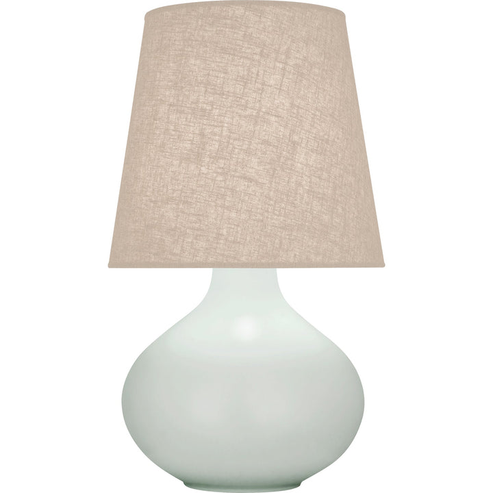 June Table Lamp - Buff Linen Shade-Robert Abbey Fine Lighting-ABBEY-MCL98-Table LampsMatte Celadon-28-France and Son