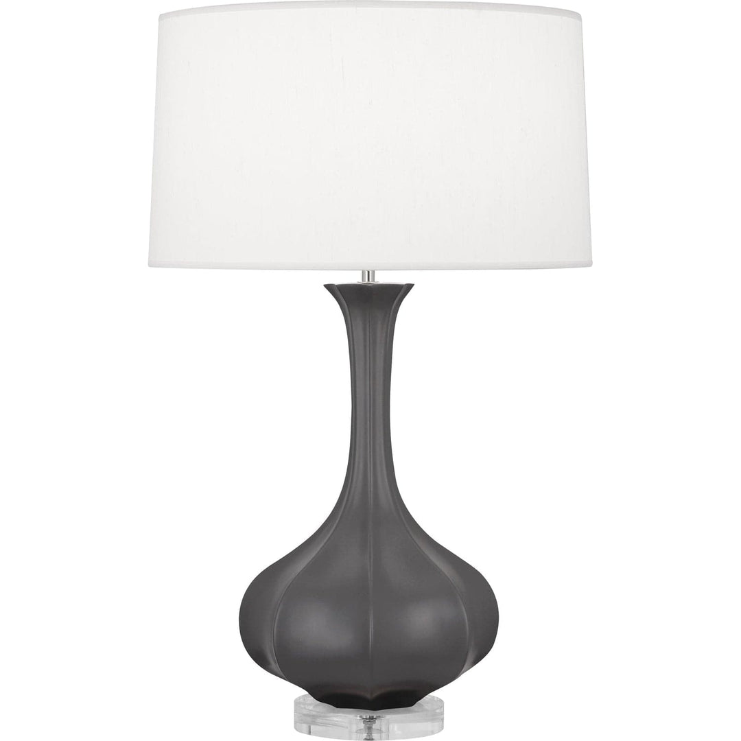Pike Table Lamp - Lucite Base-Robert Abbey Fine Lighting-ABBEY-MCR96-Table LampsMatte Ash-29-France and Son