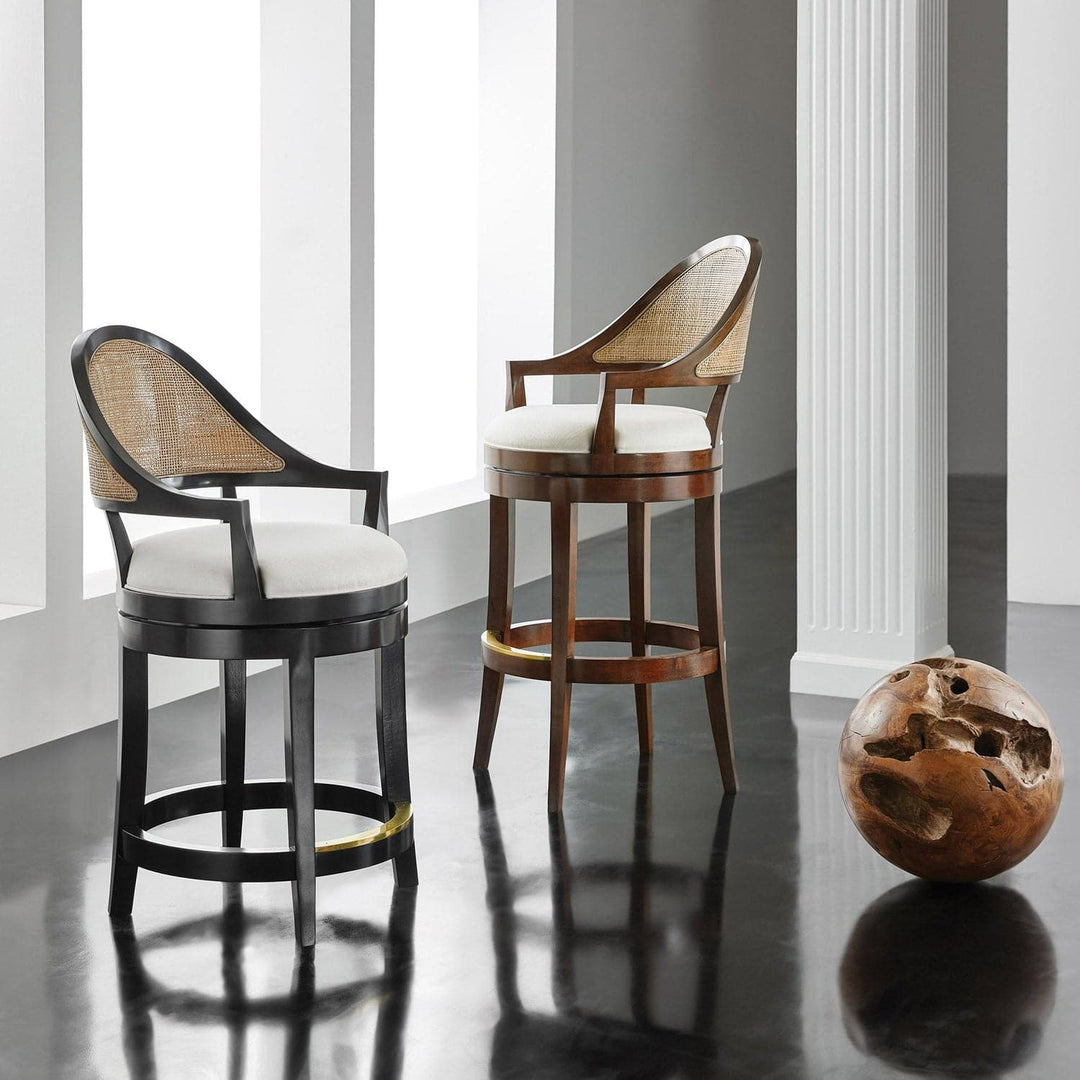 Lyon Bar Stool-Modern History-MODERN-MH1039F01-Stools & OttomansWalnut-3-France and Son