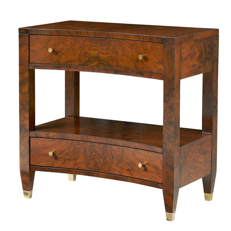 Concave Nightstand-Walnut Burl-Modern History-MODERN-MH964F02-Nightstands-2-France and Son