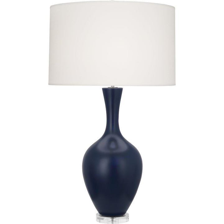 Audrey Table Lamp-Robert Abbey Fine Lighting-ABBEY-MMB80-Table LampsMatte Midnight Blue-28-France and Son