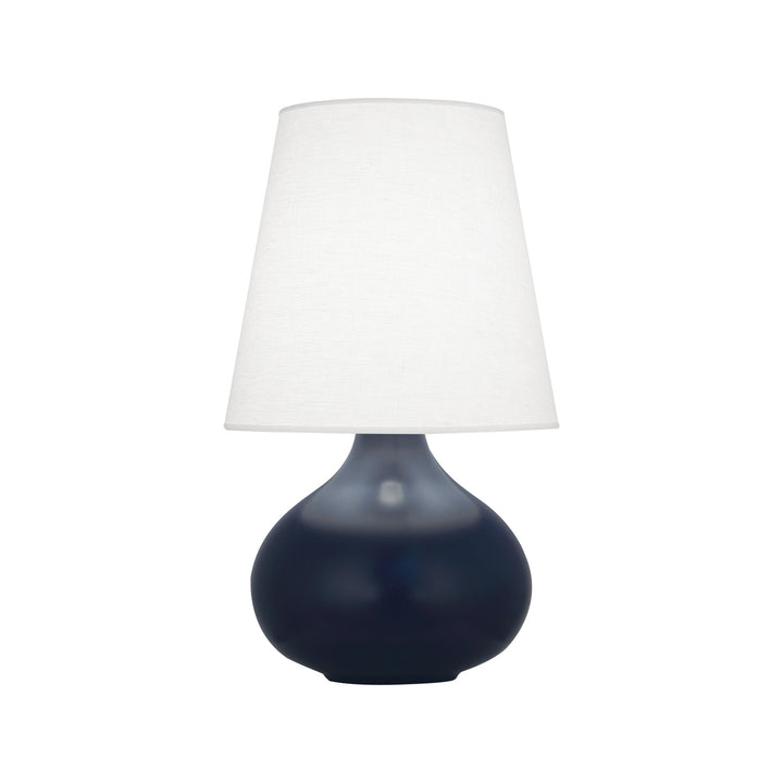 June Accent Lamp-Robert Abbey Fine Lighting-ABBEY-MMB93-Table LampsMatte Midnight Blue-Oyster-116-France and Son