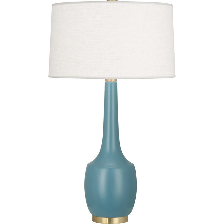 Delilah Table Lamp-Robert Abbey Fine Lighting-ABBEY-MOB70-Table LampsMatte Steel Blue-31-France and Son