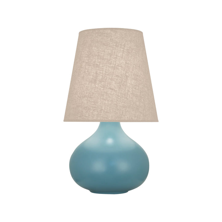 June Accent Lamp-Robert Abbey Fine Lighting-ABBEY-MOB91-Table LampsMatte Steel Blue-Buff-124-France and Son