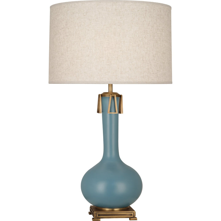 Athena Table Lamp-Robert Abbey Fine Lighting-ABBEY-MOB92-Table LampsMatte Steel Blue-31-France and Son