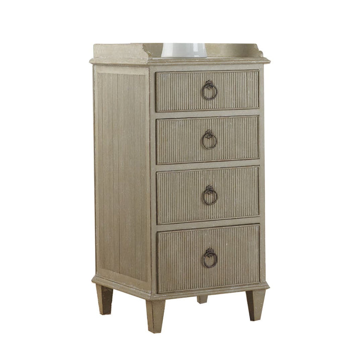 Gustavian Bedside Cabinet-Modern History-MODERN-MH377F01-NightstandsAntique Grey-1-France and Son