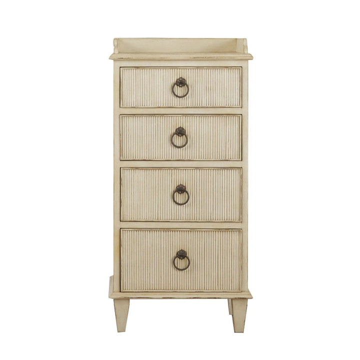 Gustavian Bedside Cabinet-Modern History-MODERN-MH377F02-NightstandsAntique White-3-France and Son