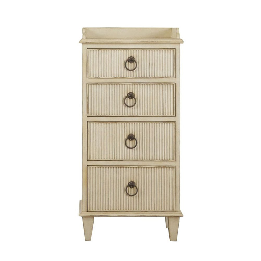 Gustavian Bedside Cabinet-Modern History-MODERN-MH377F02-NightstandsAntique White-3-France and Son