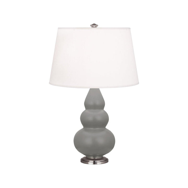 Small Short Gourd Accent Lamp - Antique Silver 24.375"H-Robert Abbey Fine Lighting-ABBEY-MST32-Table LampsMatte Smoky Taupe-29-France and Son