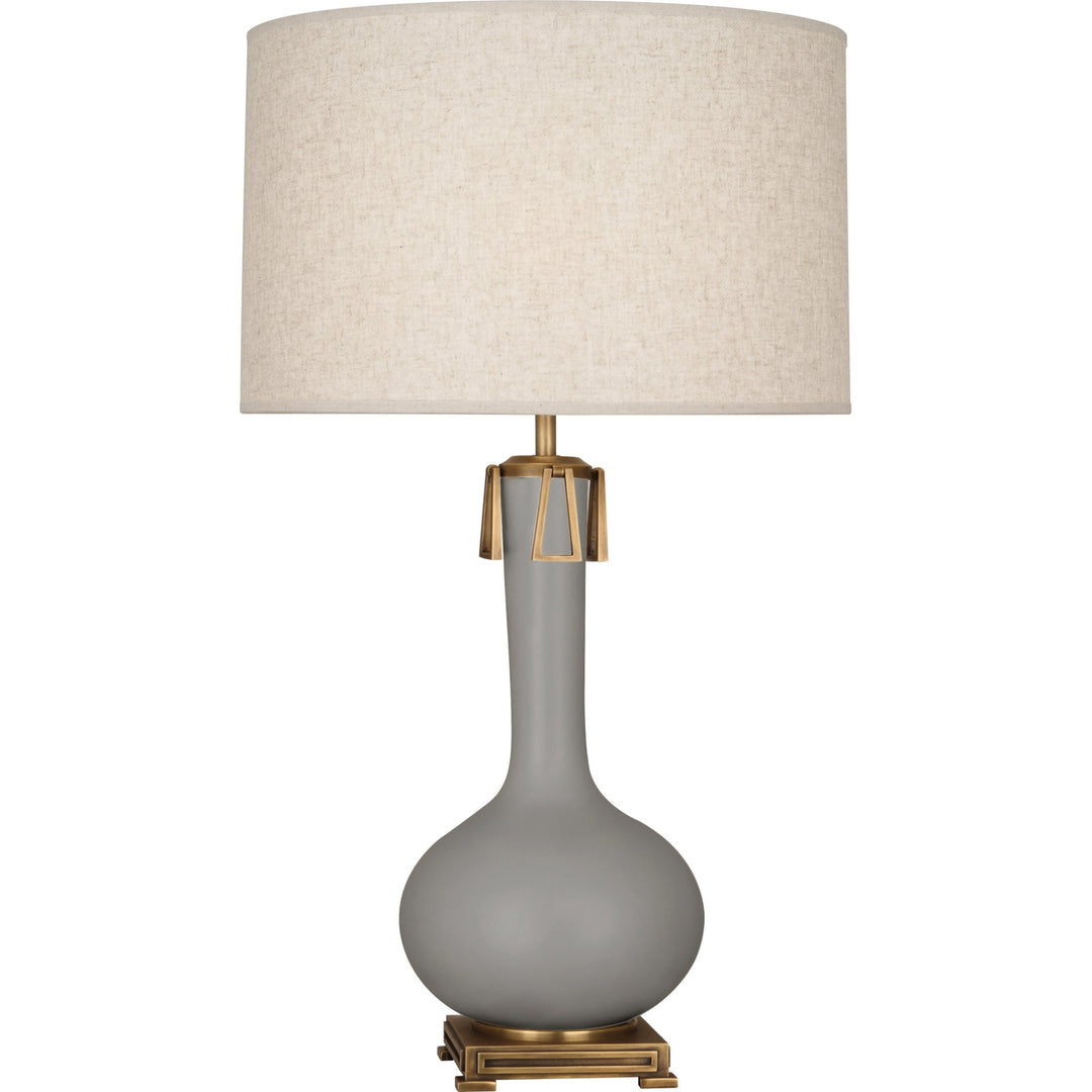 Athena Table Lamp-Robert Abbey Fine Lighting-ABBEY-MST92-Table LampsMatte Smoky Taupe-32-France and Son