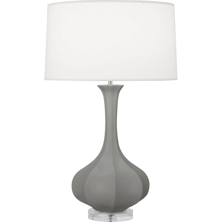 Pike Table Lamp - Lucite Base-Robert Abbey Fine Lighting-ABBEY-MST96-Table LampsMatte Smoky Taupe-30-France and Son