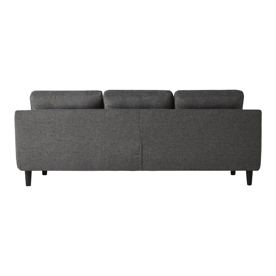 Belagio Sofa Bed With Chaise Charcoal Left-Moes-MOE-MT-1019-07-L-Sofas-5-France and Son