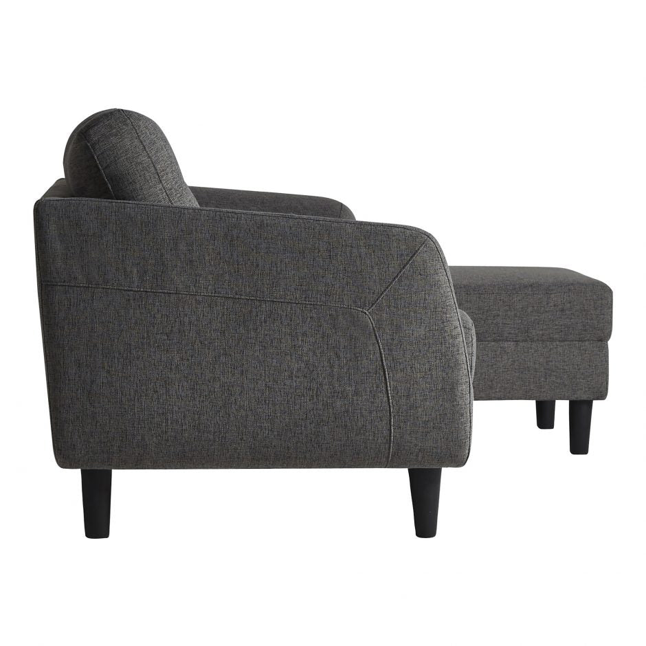 Belagio Sofa Bed With Chaise Charcoal Right-Moes-MOE-MT-1019-07-R-Sofas-4-France and Son