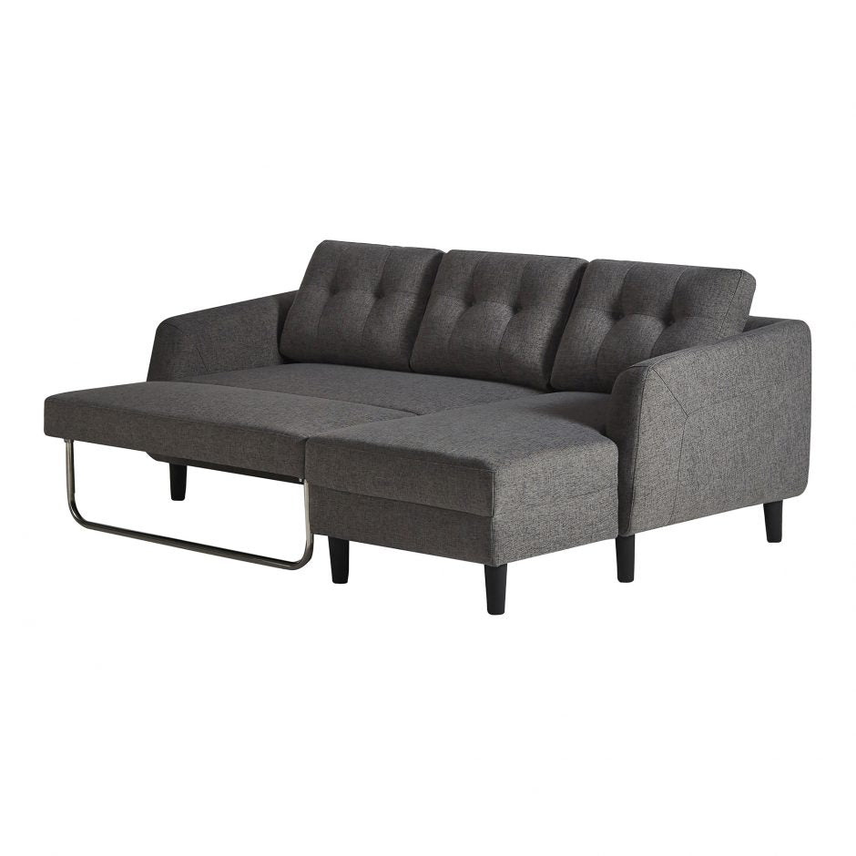 Belagio Sofa Bed With Chaise Charcoal Right-Moes-MOE-MT-1019-07-R-Sofas-3-France and Son