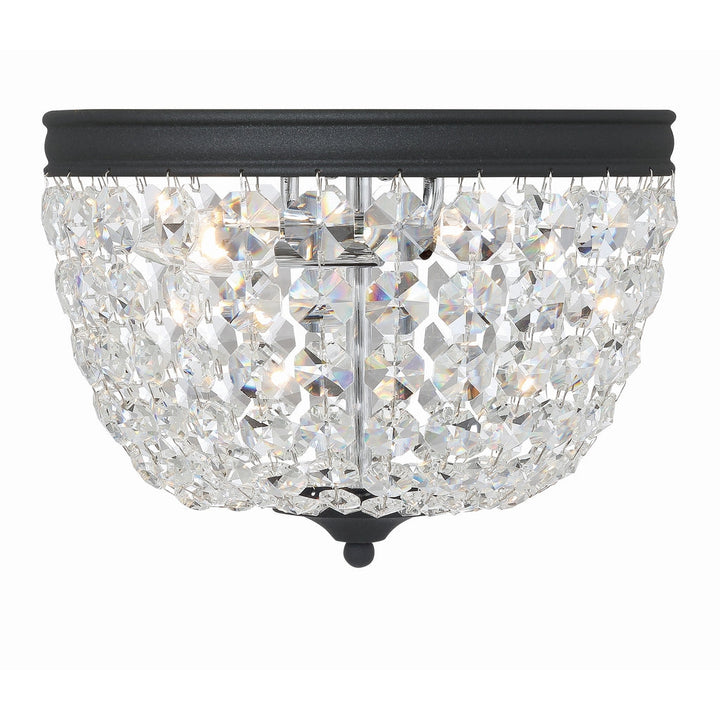 Nola 2 Light Ceiling Mount-Crystorama Lighting Company-CRYSTO-NOL-312-BF-CL-MWP-Flush MountsBlack Forged-1-France and Son