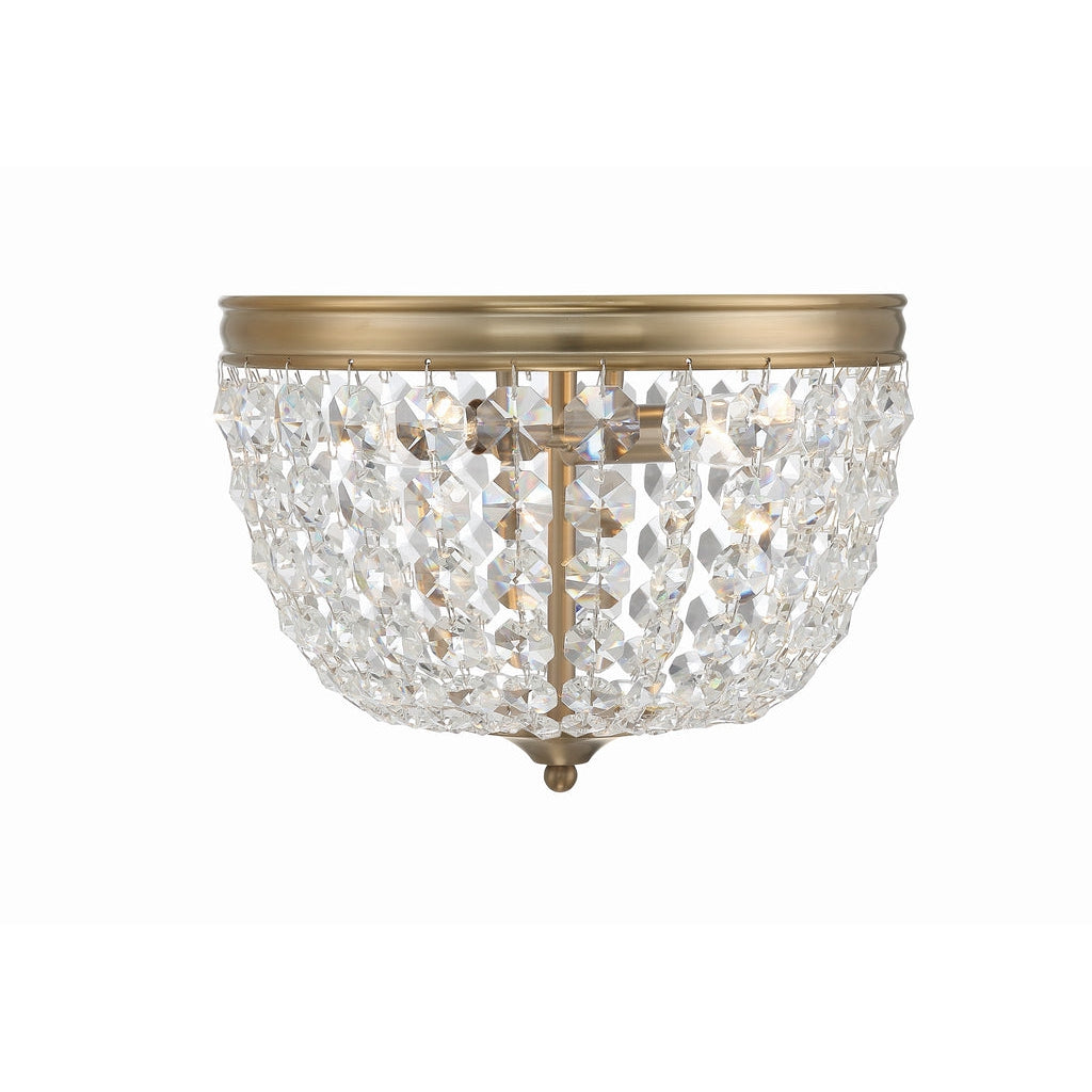 Nola 2 Light Ceiling Mount-Crystorama Lighting Company-CRYSTO-NOL-312-VG-CL-MWP-Flush MountsVibrant Gold-3-France and Son