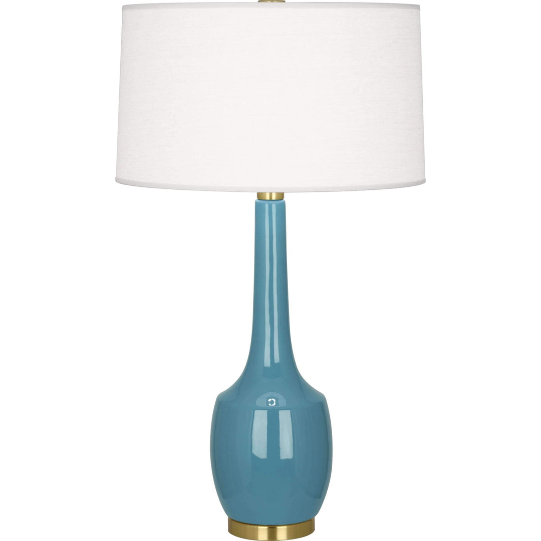 Delilah Table Lamp-Robert Abbey Fine Lighting-ABBEY-OB701-Table LampsSteel Blue-24-France and Son