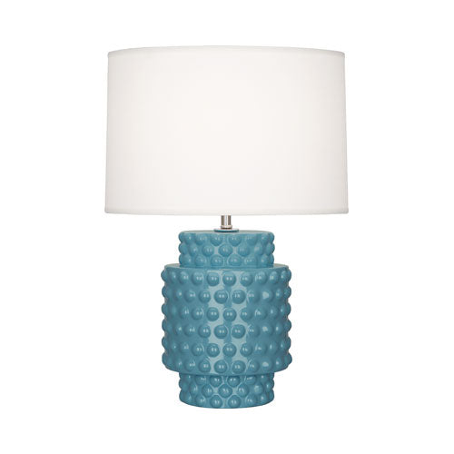 Small Dolly Accent Lamp-Robert Abbey Fine Lighting-ABBEY-OB801-Table LampsSteel Blue-30-France and Son