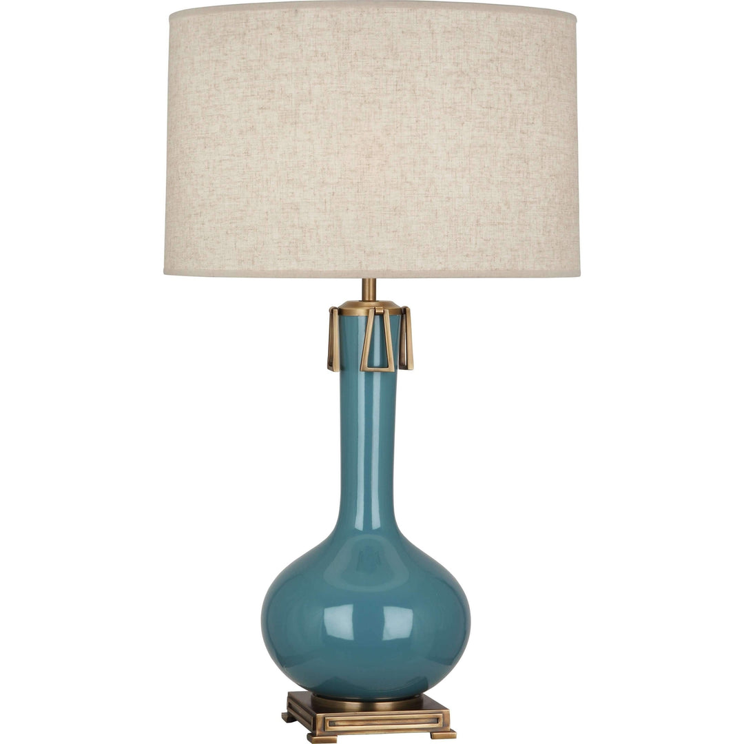 Athena Table Lamp-Robert Abbey Fine Lighting-ABBEY-OB992-Table LampsSteel Blue-23-France and Son