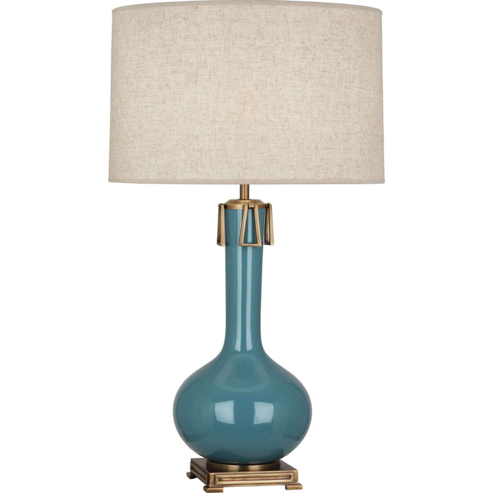 Athena Table Lamp-Robert Abbey Fine Lighting-ABBEY-OB992-Table LampsSteel Blue-23-France and Son
