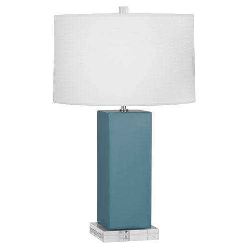 Harvey Table Lamp 6"-Robert Abbey Fine Lighting-ABBEY-OB995-Table LampsSteel Blue-20-France and Son