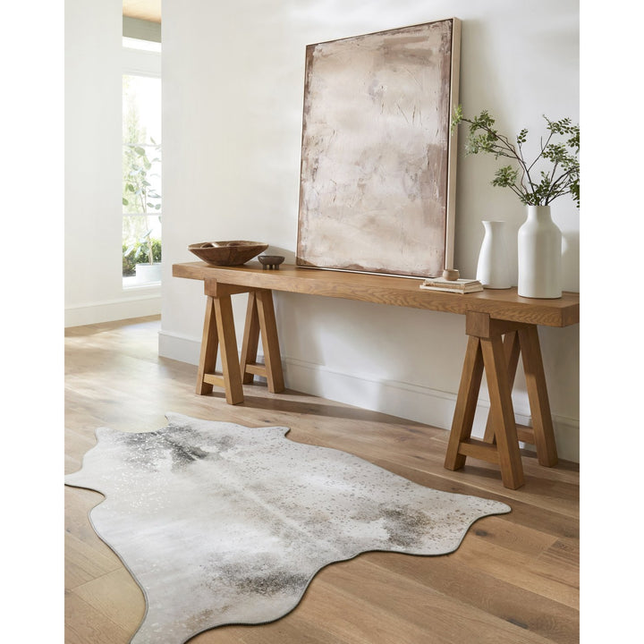 Odessa ODE-02 Silver / Grey Area Rug-Loloi-LOLOI-ODESODE-02SIGY3A50-Rugs3'-10" x 5'-2-France and Son