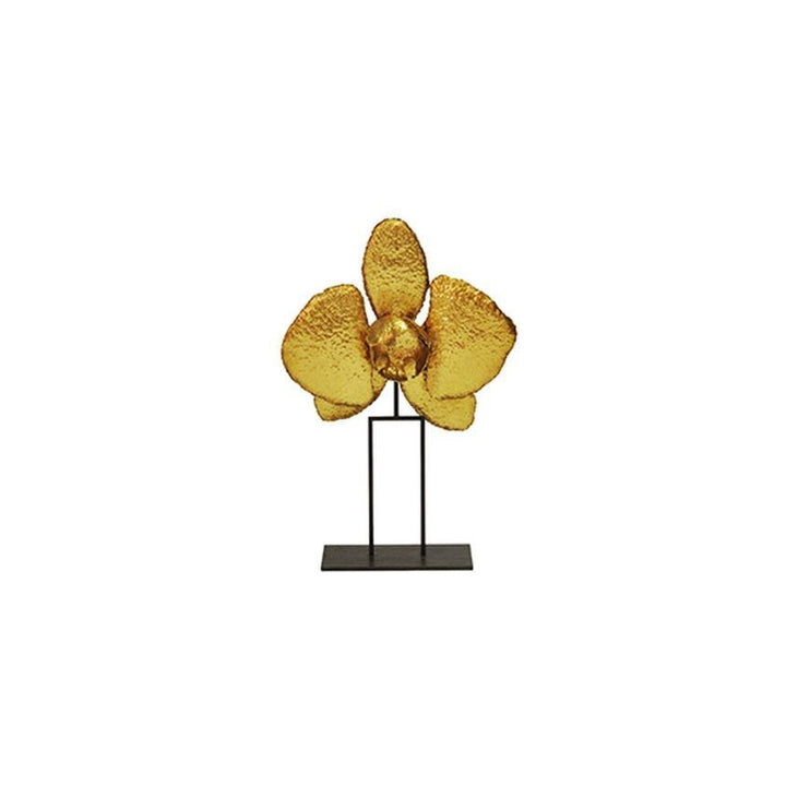 Orchid Sculpture - Small-Worlds Away-WORLD-ORCHID G12-DecorGold Leaf-1-France and Son